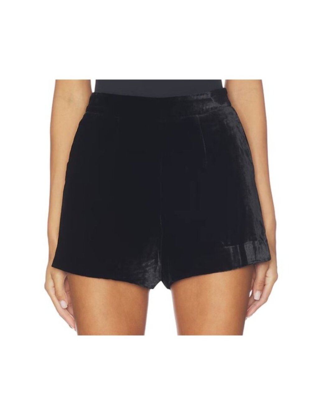 L'agence Ashton Silk Velvet Shorts Size 0